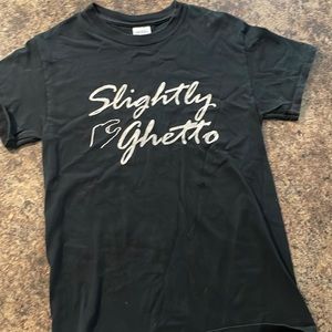 Graphic Tee, very small hole in front, shown in picture Size: small